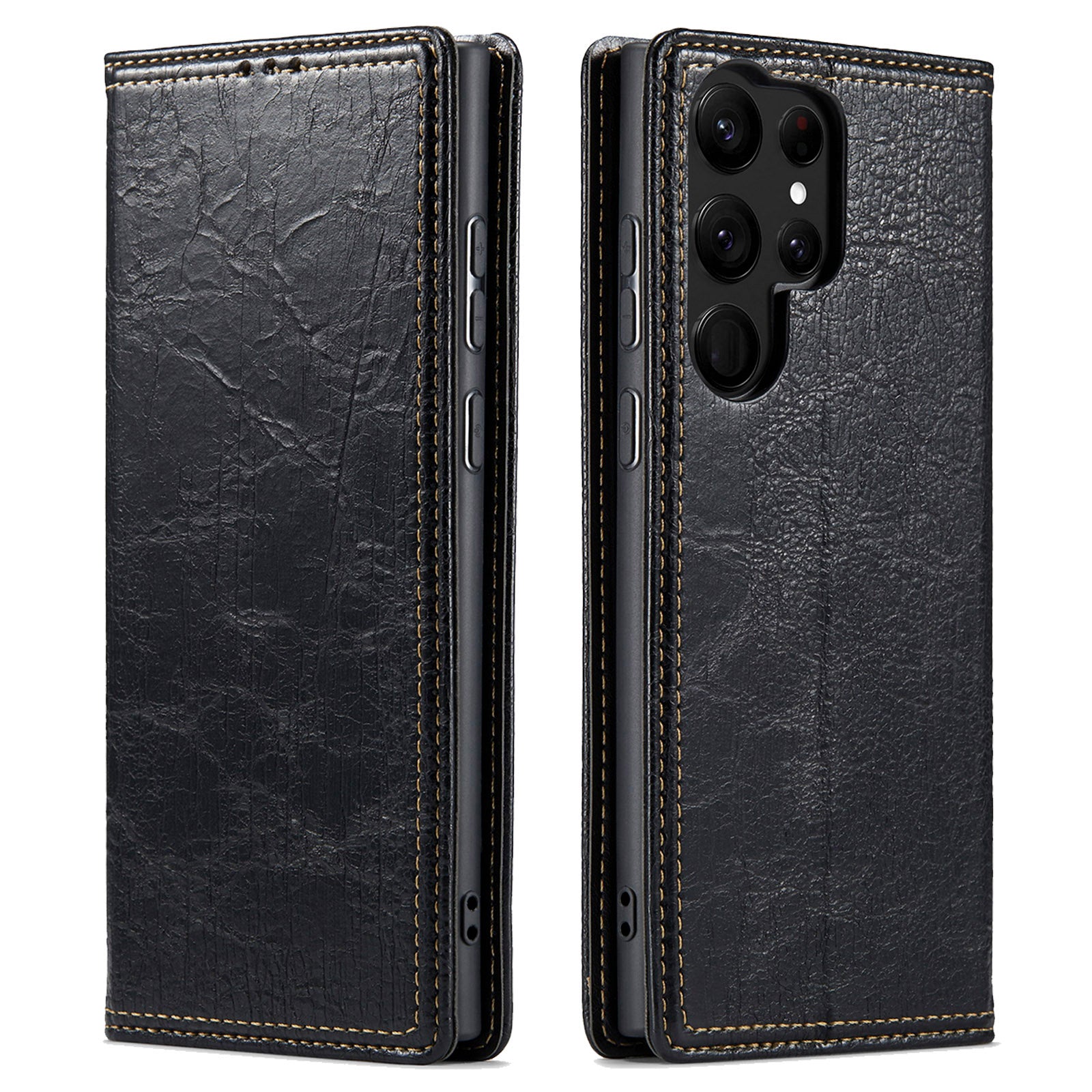 For Samsung Galaxy S23 Ultra Anti-scratch Tree Texture Phone Cover Leather Stand Wallet Phone Case For Samsung Galaxy S23 Ultra Anti-scratch Tree Texture Phone Cover Leather Stand Wallet Phone Case